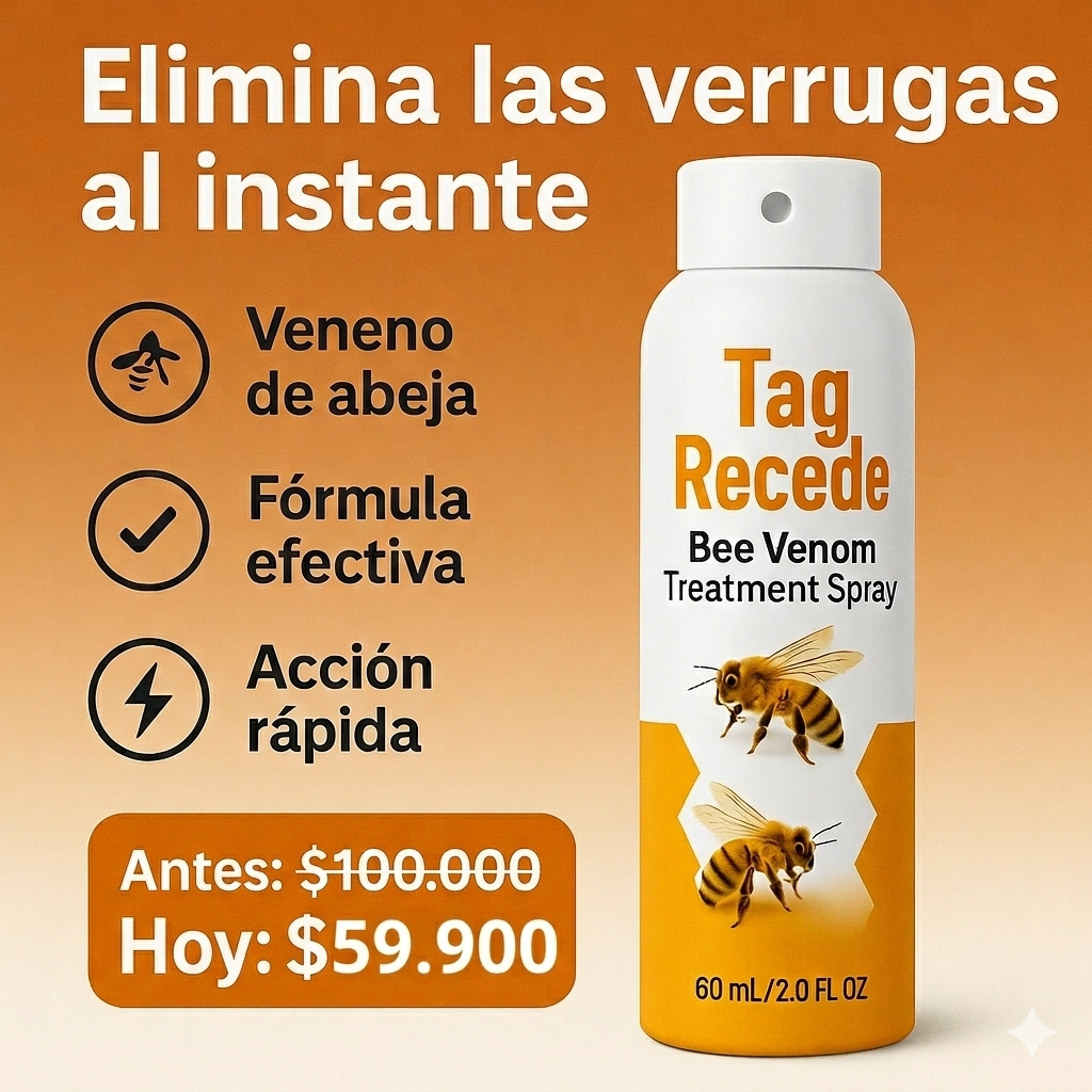 Spray Eliminador de verrugas Tag Recede