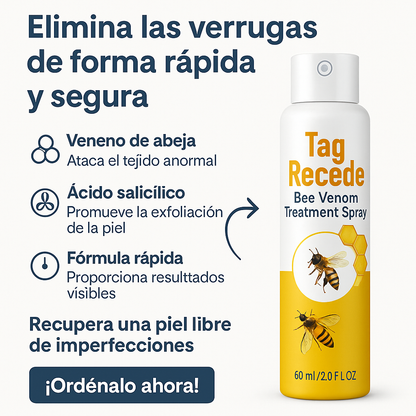Spray Eliminador de verrugas Tag Recede